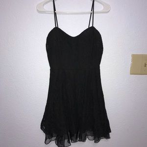 Black lace dress